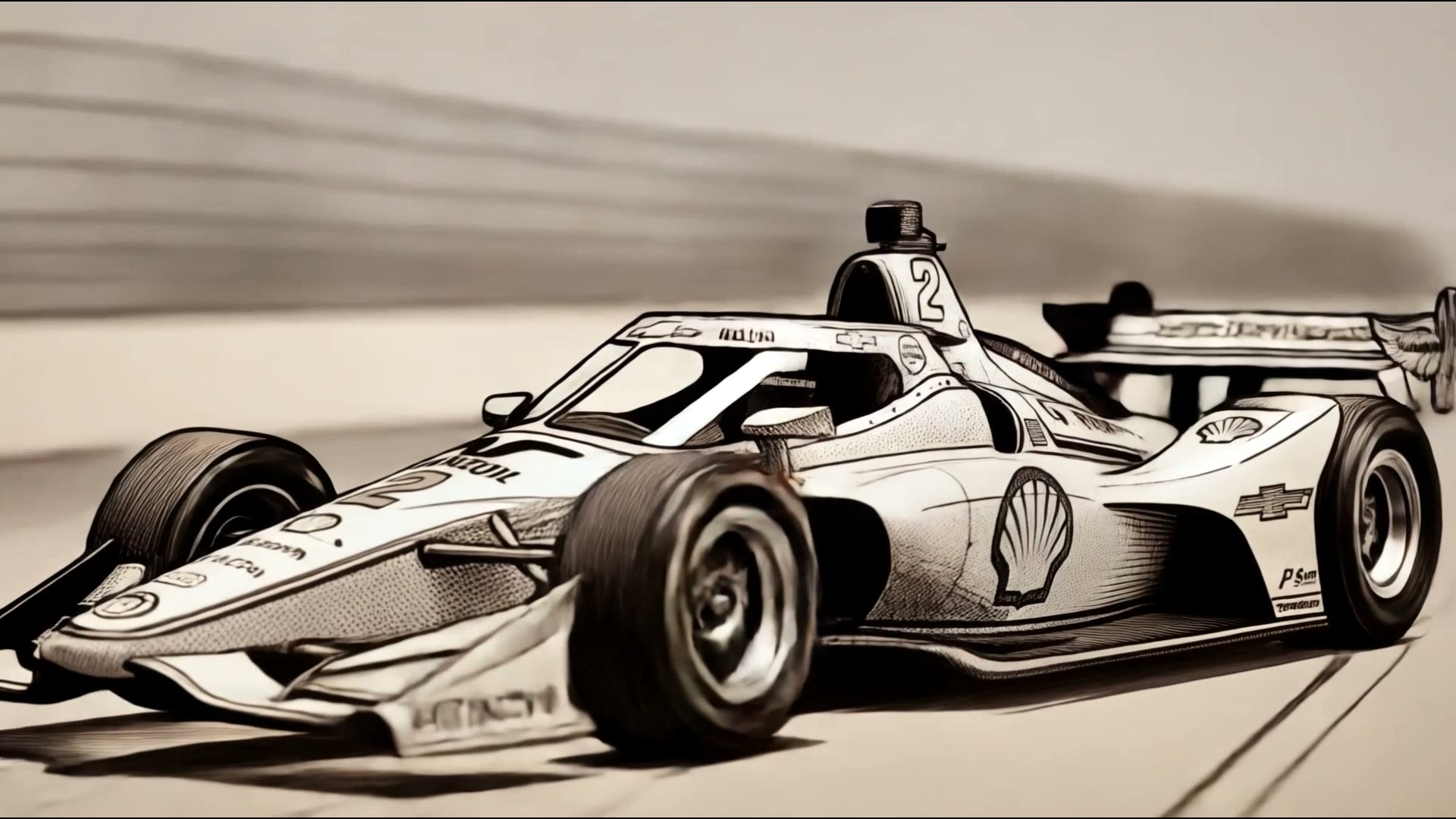 Indy 500 broadcast graphics sizzle